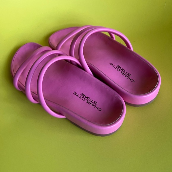 Charlotte Stone Dolly Slide Sandals - Picture 3 of 4